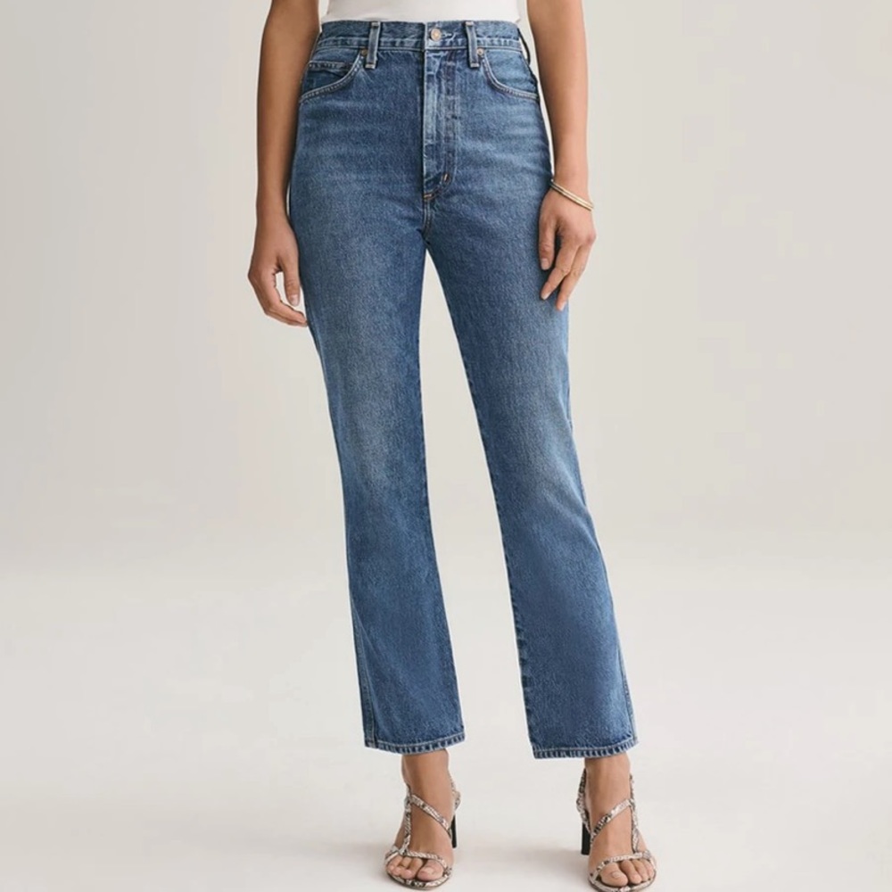 AGOLDE PINCH WAIST HIGH RISE KICK JEAN